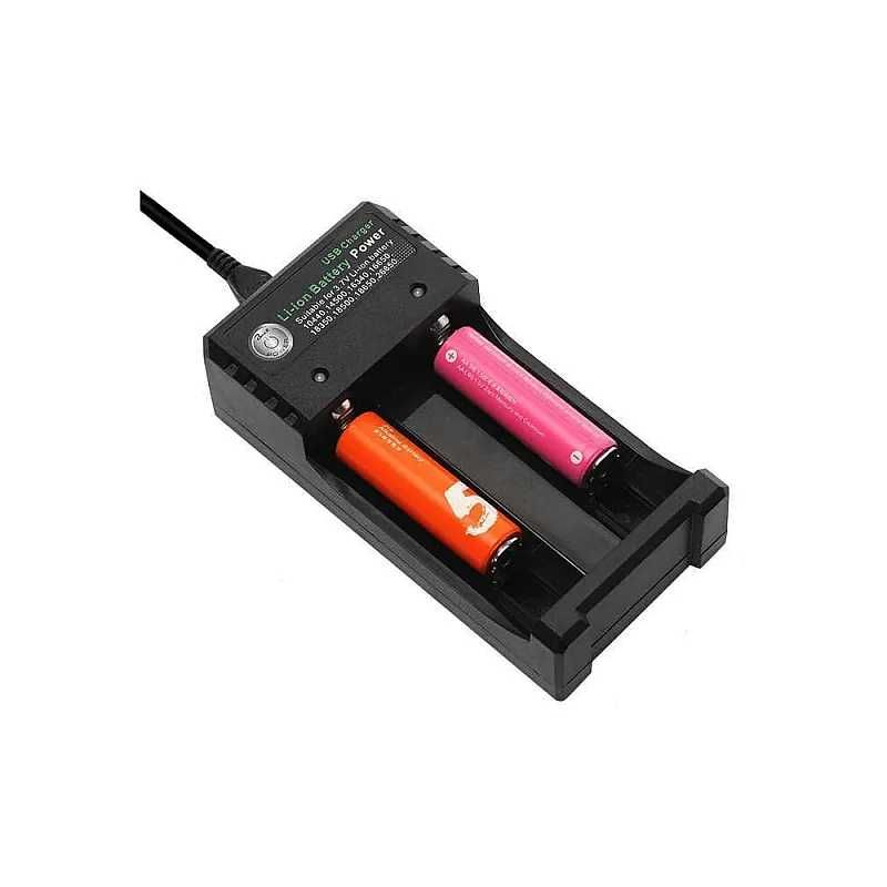 Incarcator la USB Acumulatori 4.2V Li-Ion 18650 cu 2 Porturi