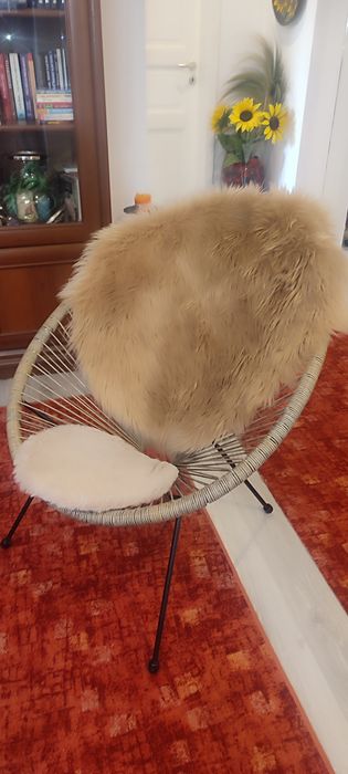 Scaune poliratan noi, culoare natur