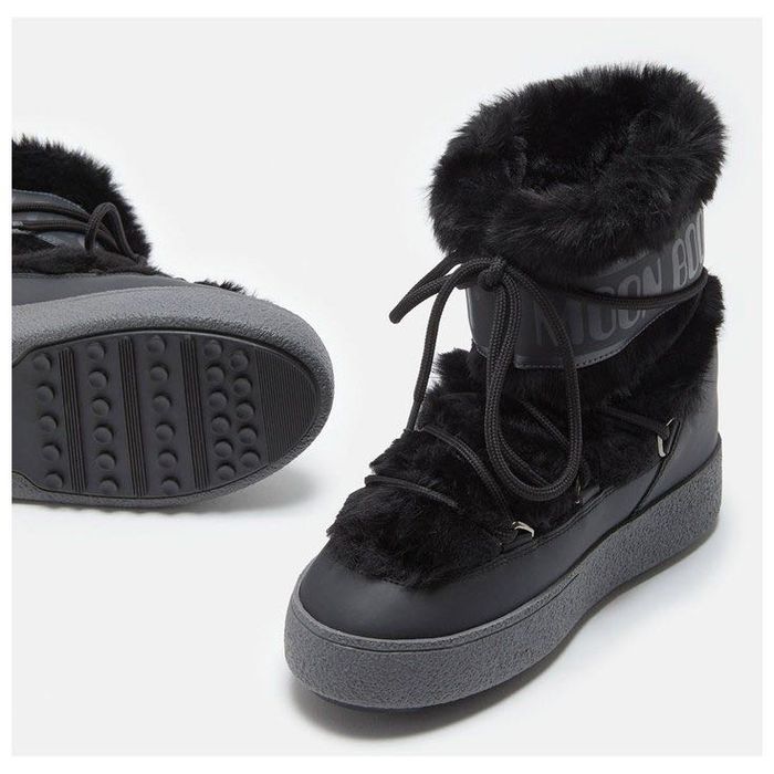 Апрески Moon Boot Ltrack Faux Fur Black