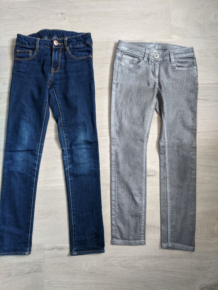 Pantaloni/denim/skinny( Next, Zara) 8-9 ani, 128-134 cm