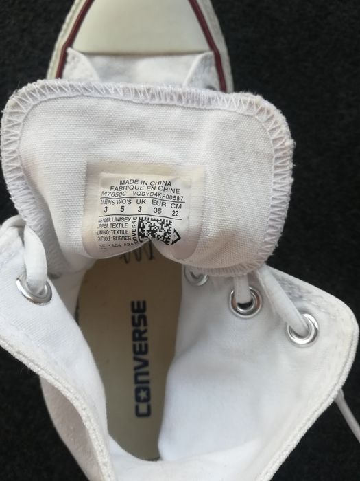 Teniși converse albi