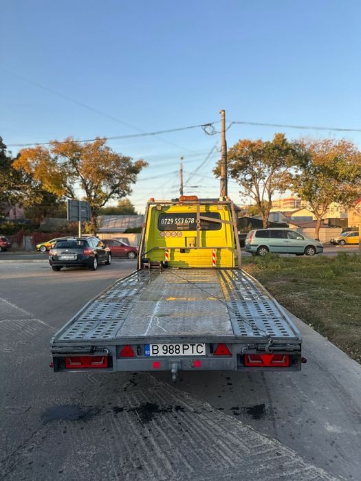 Platforma auto mercedes sprinter 2004 2.2cdi cabina dublă 6loc troliu
