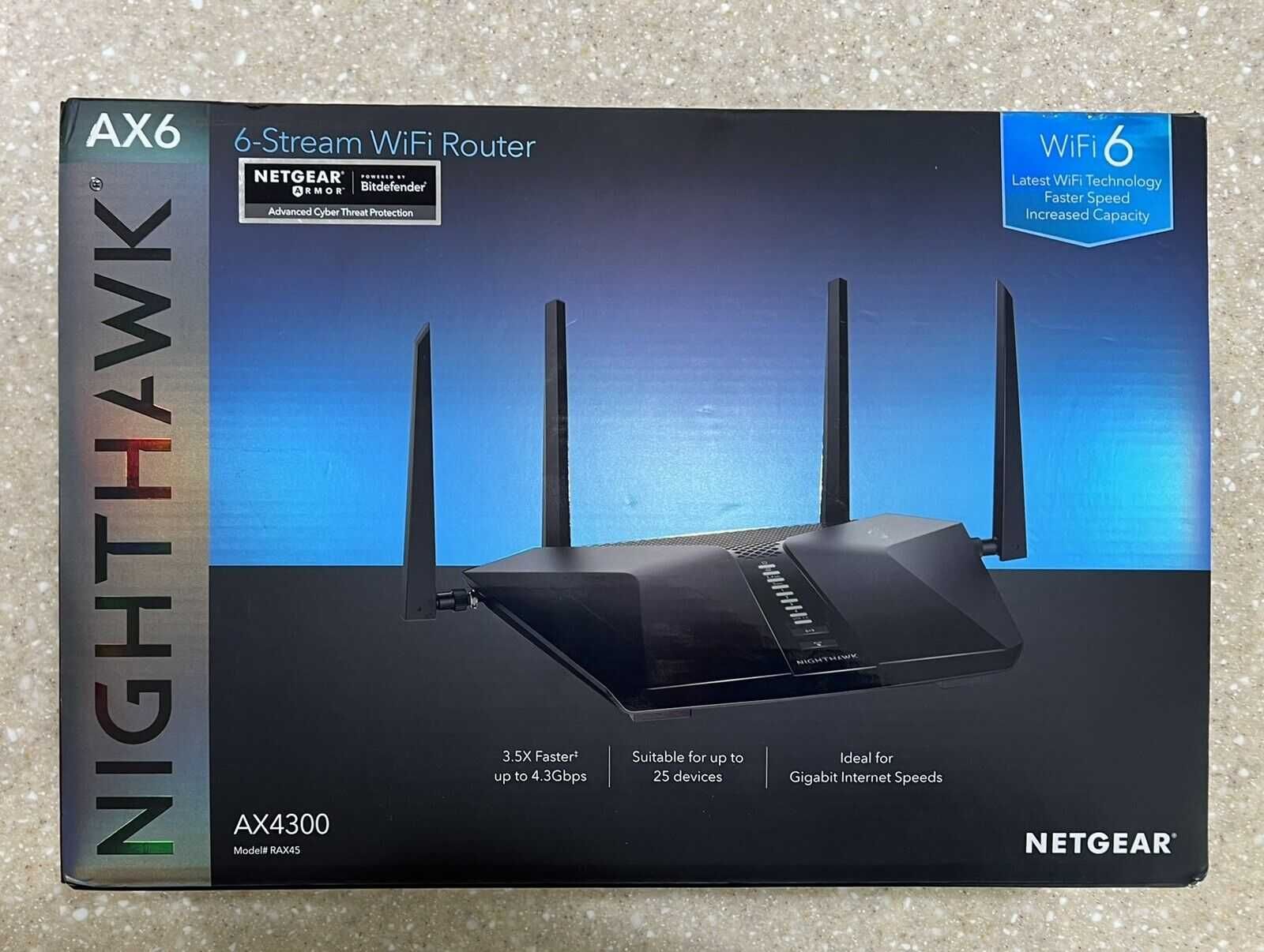 Netgear Nighthawk AX6 6-Stream AX4300 WiFi 6 Router