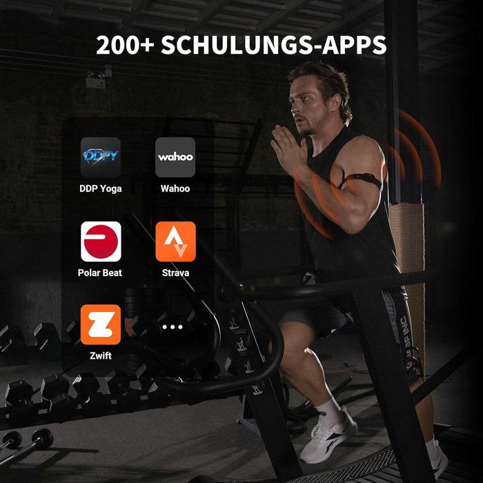 COOSPO HW9 пулсомер, Bluetooth ANT+ и сензор LED