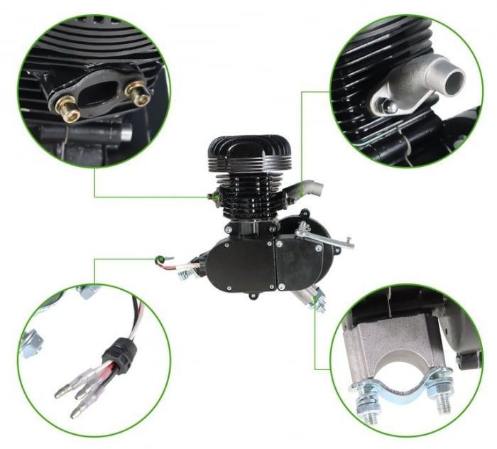Kit motor bicicletă 100 cc³ Negru SIGILAT