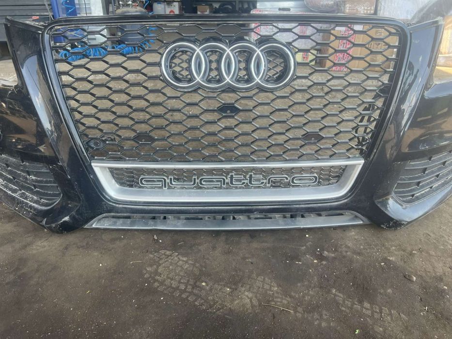 Предна S-line Броня Audi A5 8T черна оборувана с различна решетка н 30