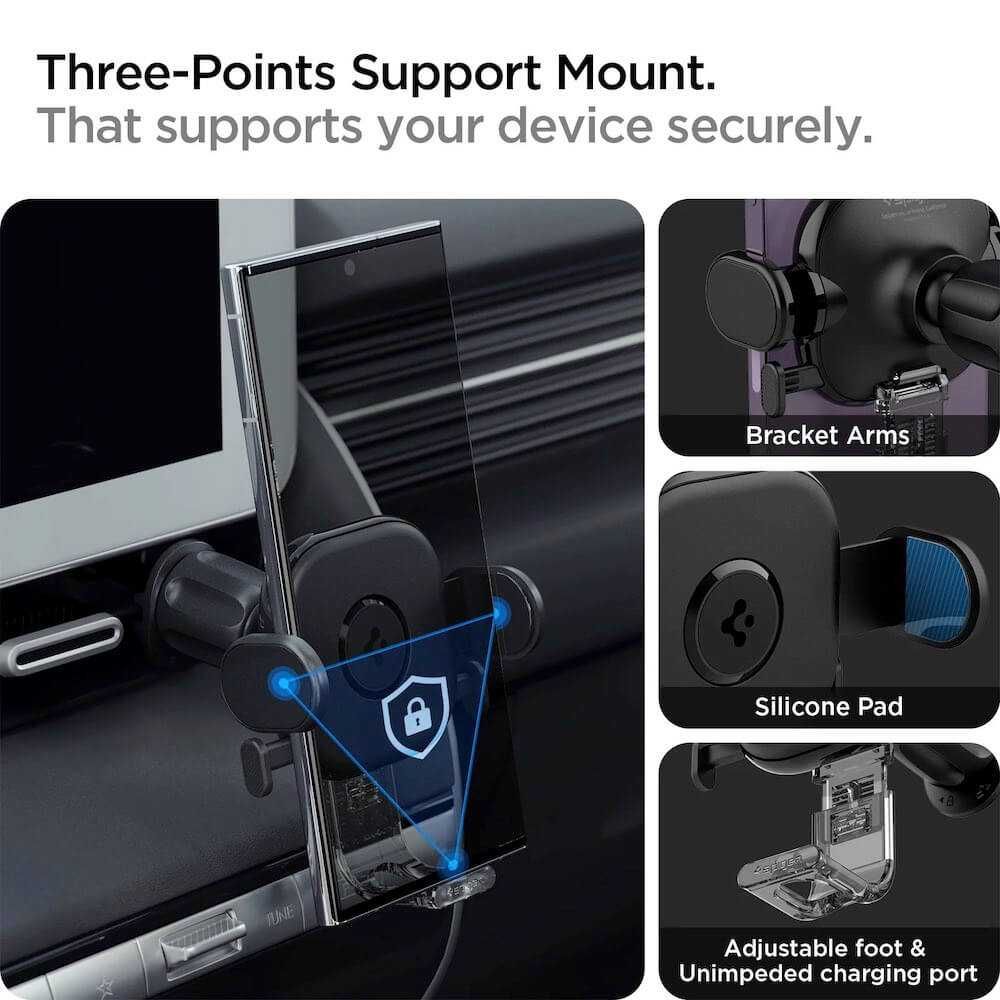 Spigen OneTap Universal Air Vent Car Mount - поставка за смартфони