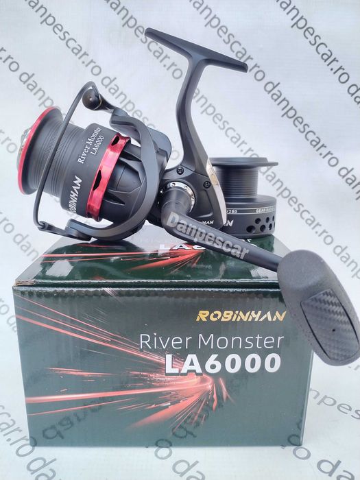 SET 4 Mulinete Feeder si Crap ROBINHAN RIVER MONSTER LA6000  Long Cast