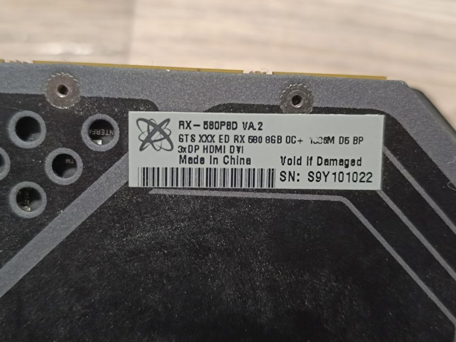 Placa video XFX model RX580 8G OC+