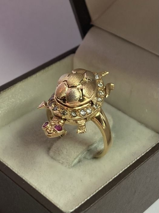Inel aur 18kt.Turtle