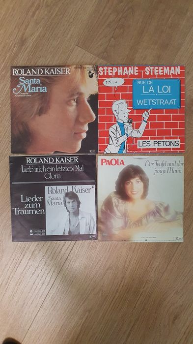 Lot 24 de discuri singlevinil pickup anii 80