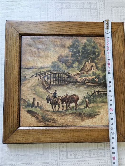 Lucrare ceramică,semnată (I.C. Vand Hunnik