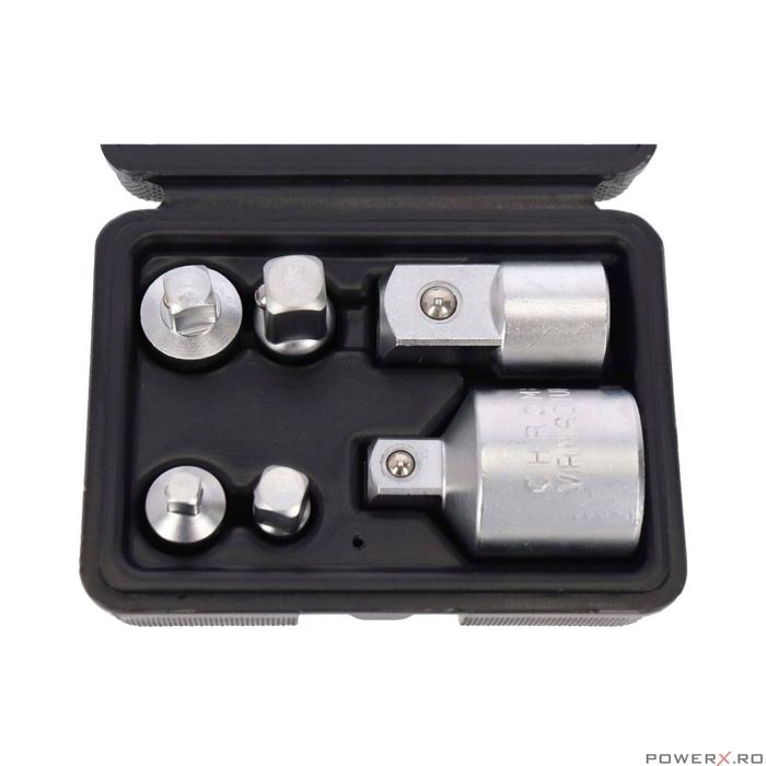 Trusa reductoare, adaptoare 1/2, 1/4, 3/4, 3/8, Silver