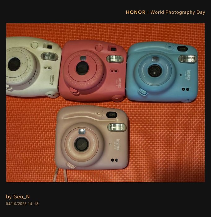 Aparat instax  mini și polaroid preț la fiecare