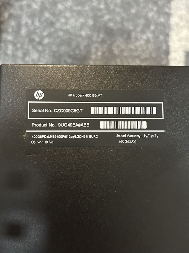 Calculator HP ProDesk 400 G6 MT