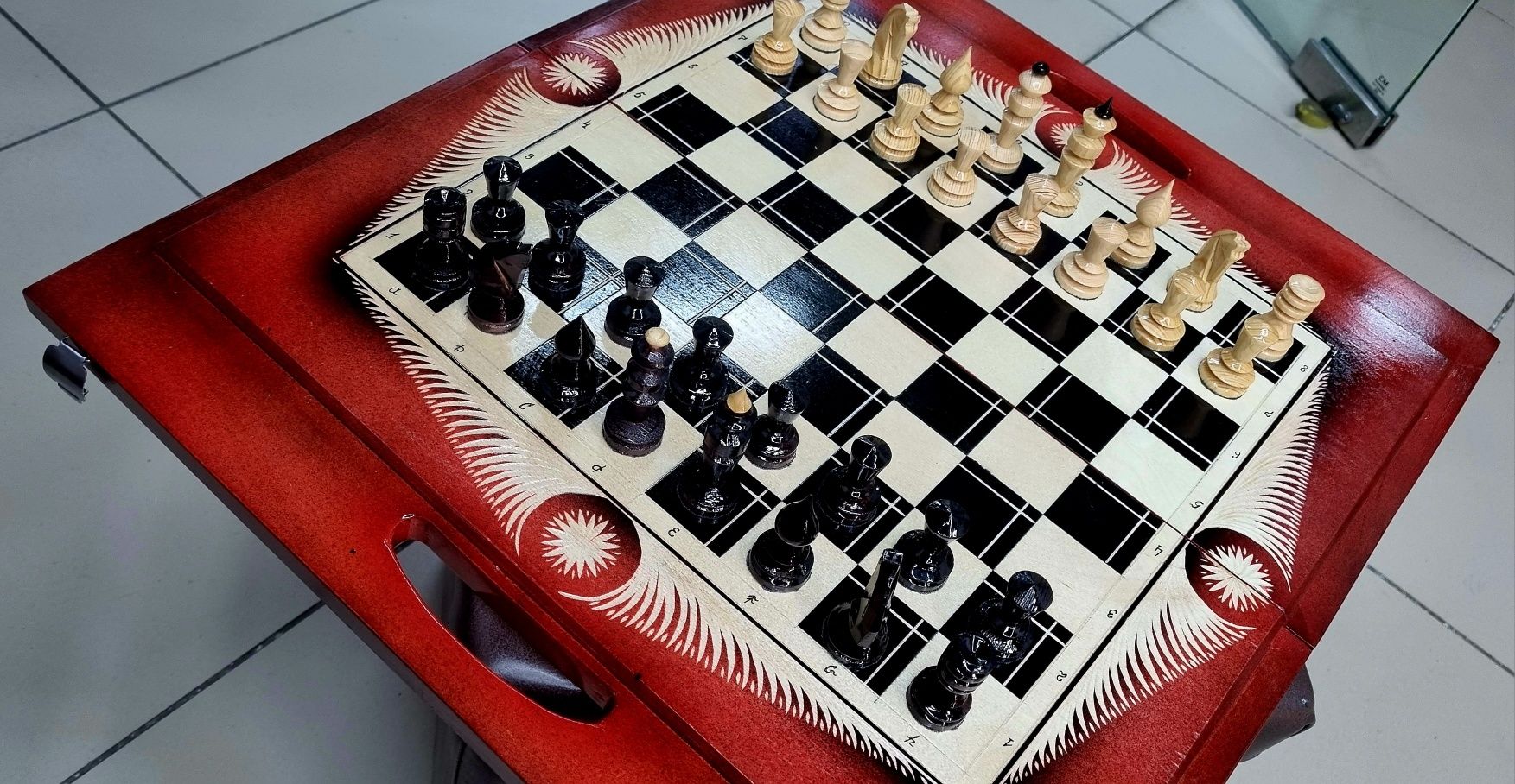 Ручная работа. Нарды + шахматы.