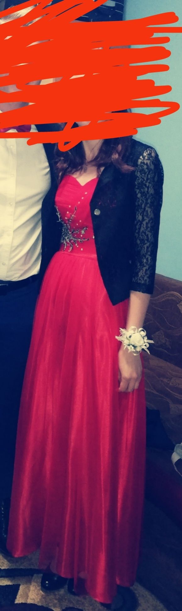 Rochie lunga rosie