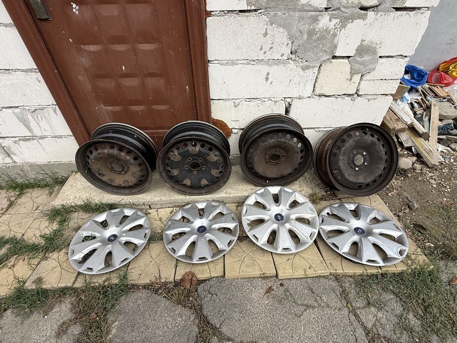 Vand Jante Tabla R16 5x108 cu Capace Originale Ford
