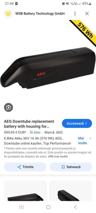 Bicicleta electrica Cannondale Hibrid de Vanzare