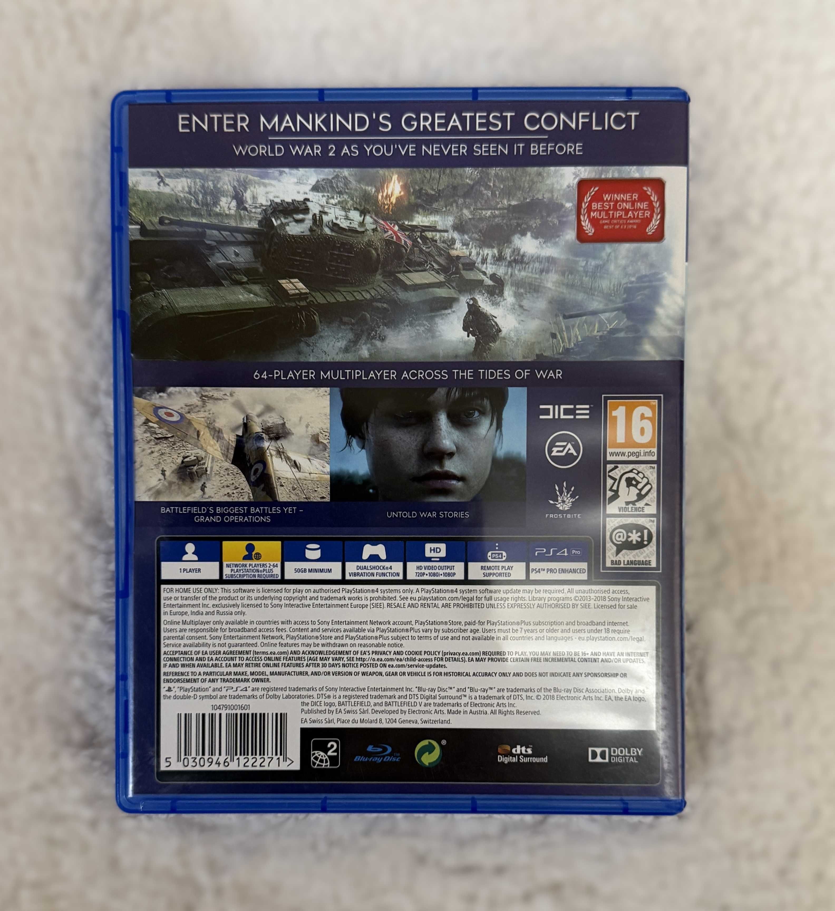 отлична Battlefield V за PS4, Battlefield 5