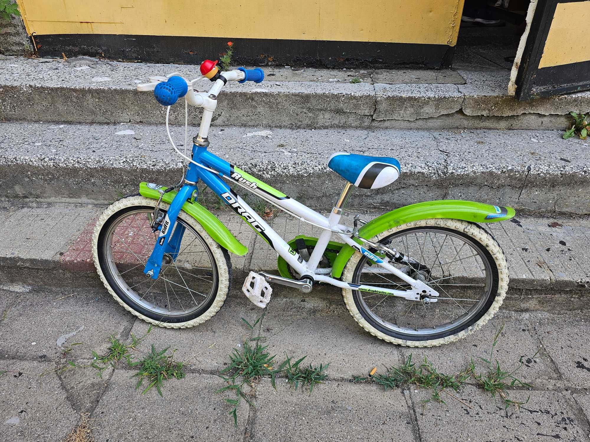 Детско колело Drag 18 Rush KidFit с помощни колела