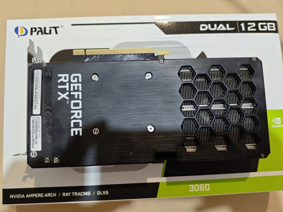 Продам видеокарту palit rtx 3060 на 12 gb
