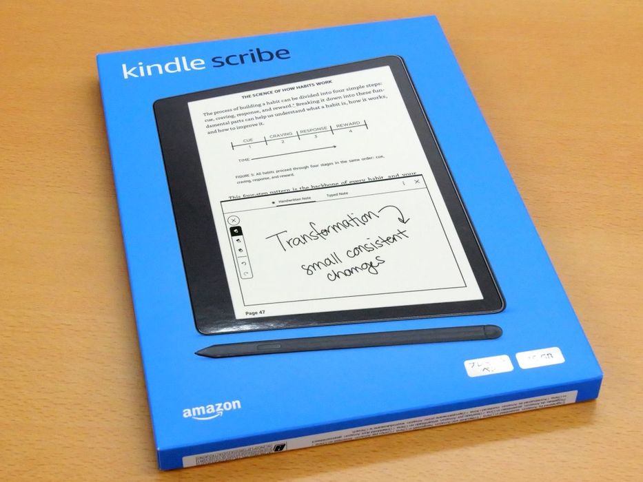 Amazon kindle Scribe с функцией рукописного ввода и со стилусом