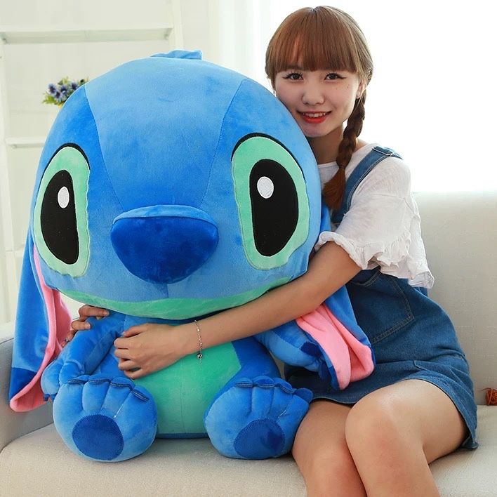 Jucarie din plus catifelat Stitch, aprox 75 cm, NOU