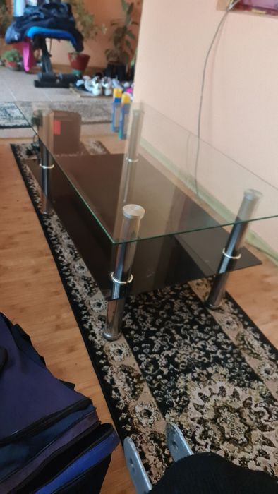 Masa sticla lungime 100 cm, lățime 60, inaltime 46