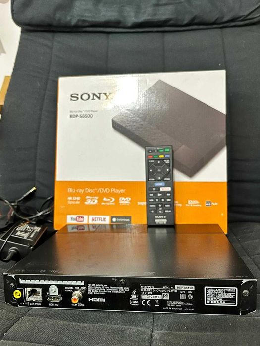 Blu Ray Player Sony BDPS6500, Smart, 3D, 4K, Wi-Fi