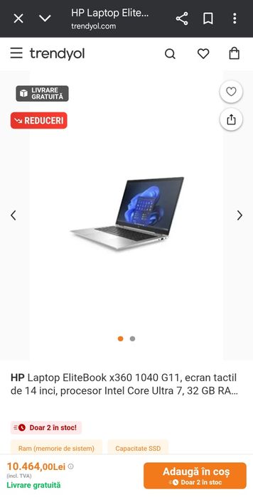 LAPTOP HP Elite X360 i7