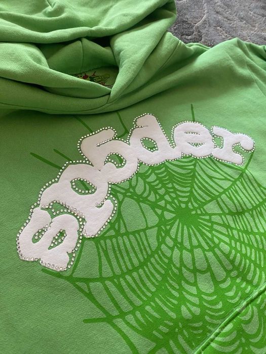 Hanorac Sp5der Verde (M) Nou | Livrare rapida cu verificare