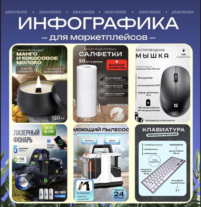 Инфографика | Дизайн карточек товара