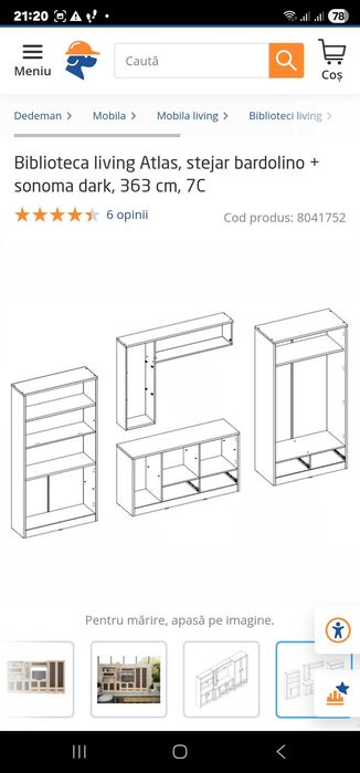 Bibliotecă living Atlas
