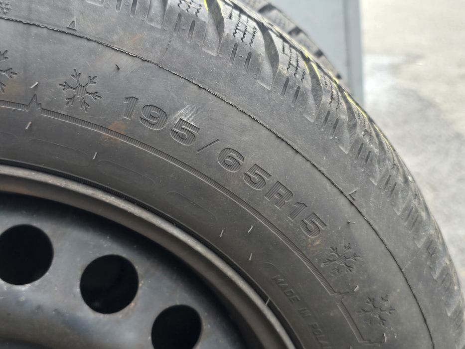 Dunlop 195 65 15 M+S Iarnă 7MM jante+Anvelope audi/vw/seat/skoda