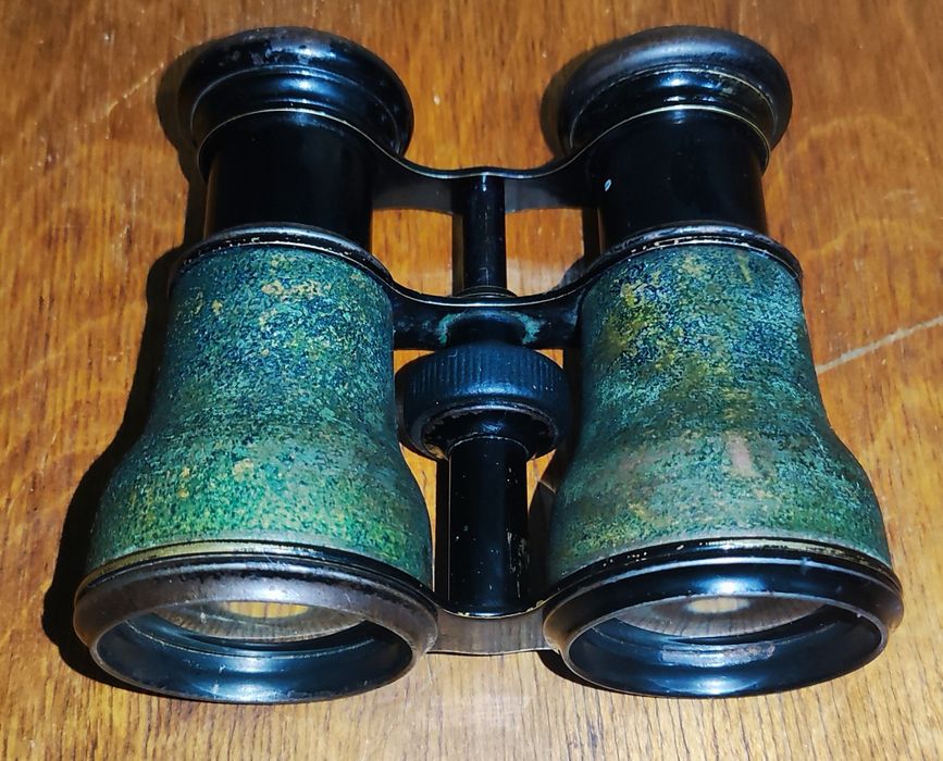 Бинокль полевой времен 1 мировой. Антикварный целый