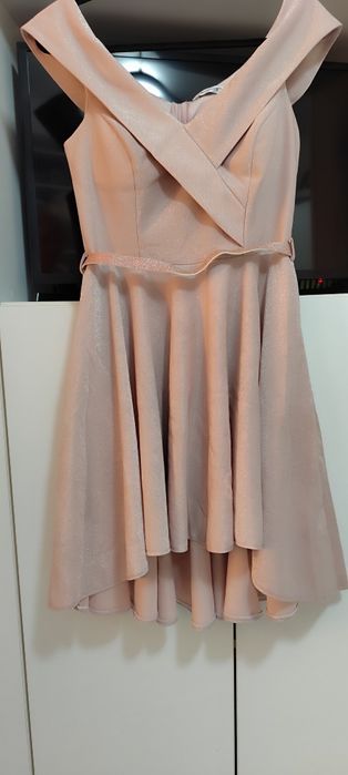 Rochiță roz-auriu de ocazie