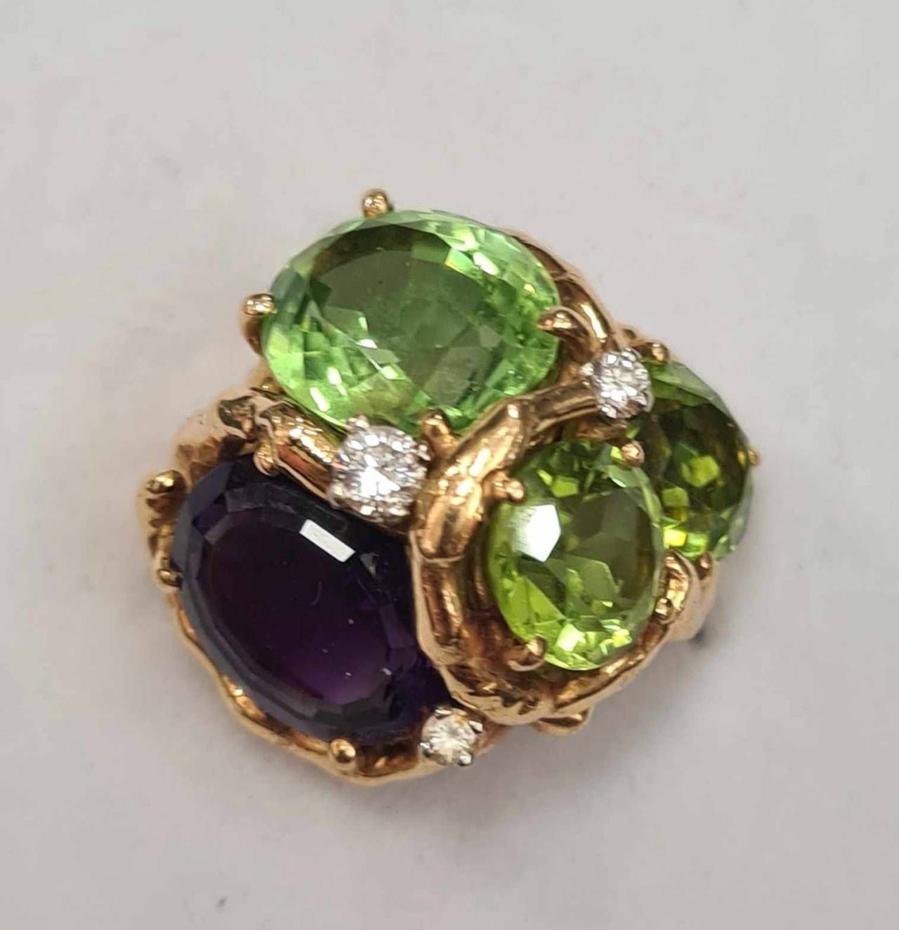 Set din aur galben 18k semnat Julia Plana Design