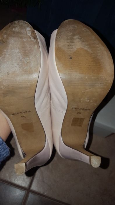 Pantofi piele roz pal