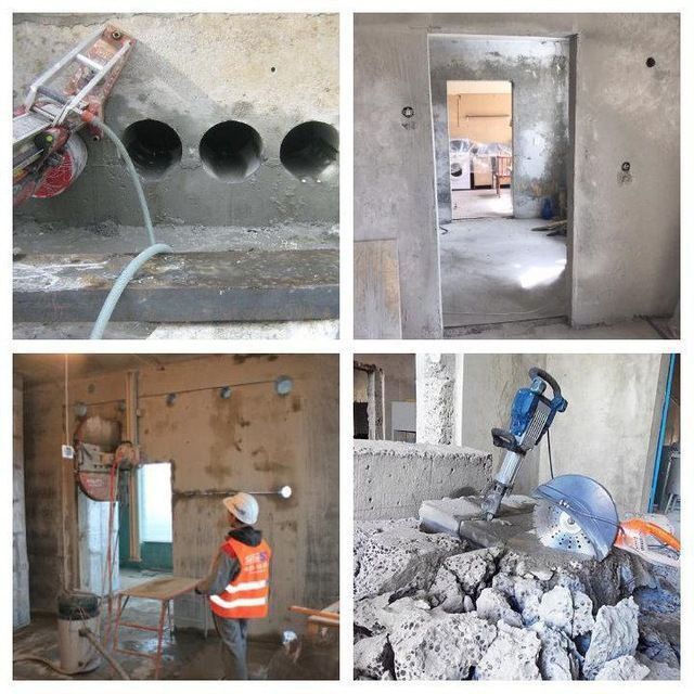 Алмазный резка и буреныя без шумный  Beton kesish va teshish xizmati