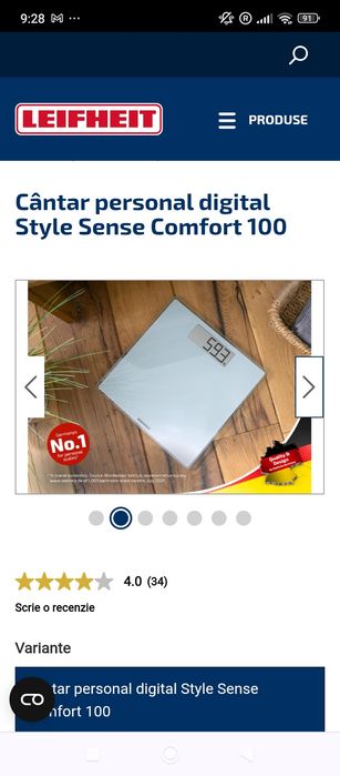 Cântar personal digital Style Sense Comfort 100 Profesionale.Nou