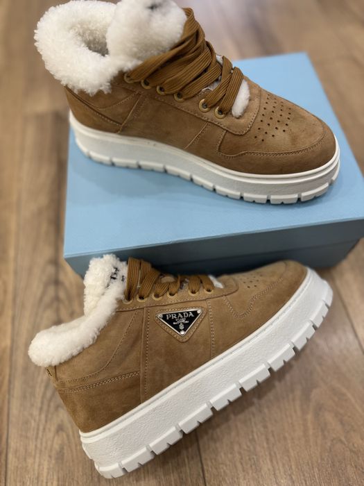 Кеды оригинал Prada зимние