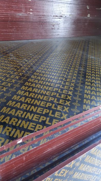 Фанера опалубочная 18мм новая края крашены ламинированная