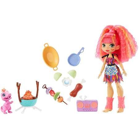 Оригинални кукли Cave Club Mattel с аксесоари EMBERLY, ROARALAI, TELLA