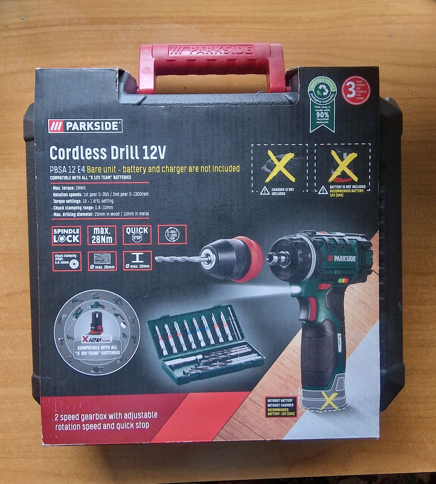 Винтоверт Parkside PBSA 12V