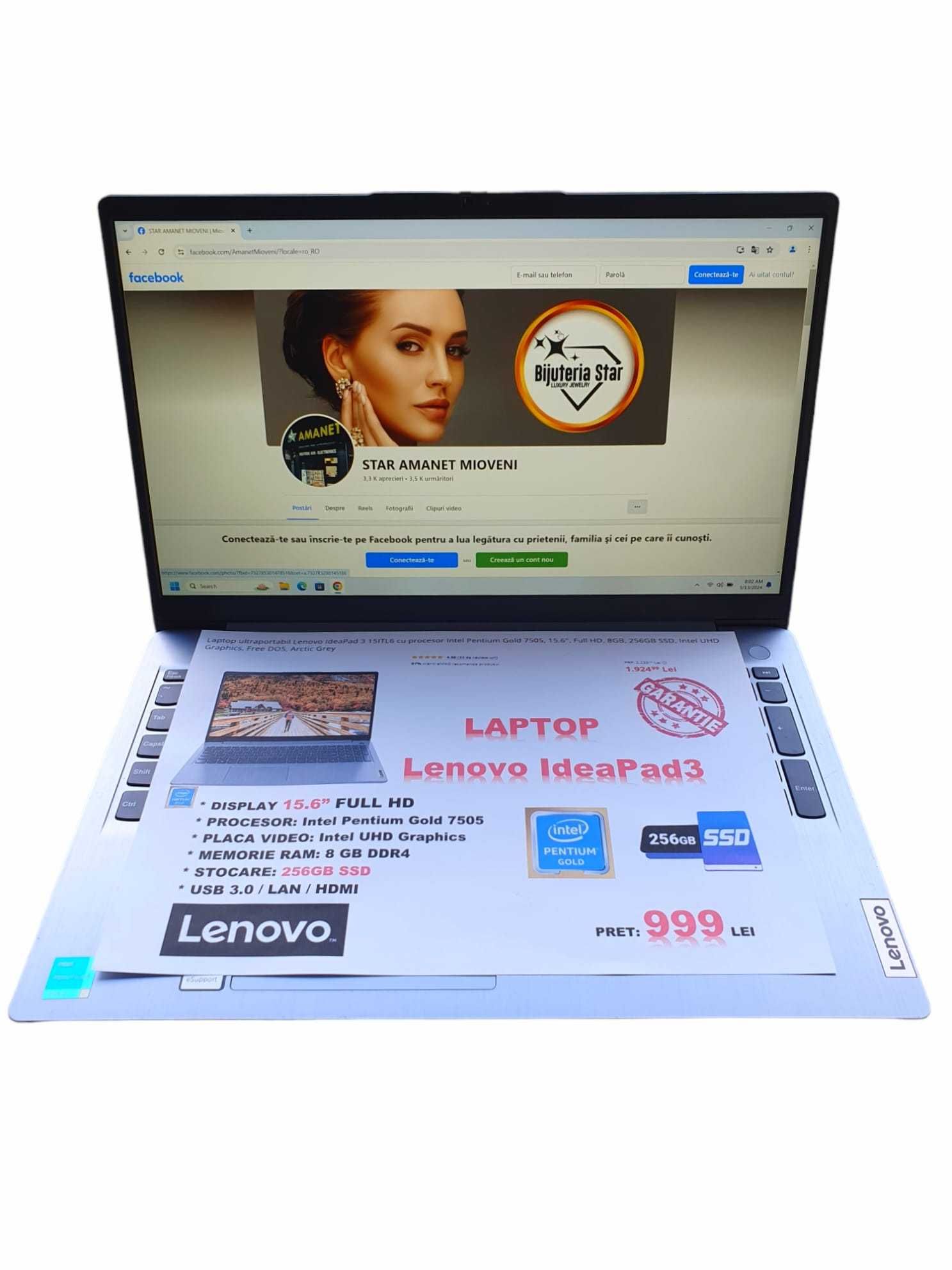 ***STAR***Amanet: Laptop Lenovo IdeaPad 3 15ITLG - GARANTIE!!!