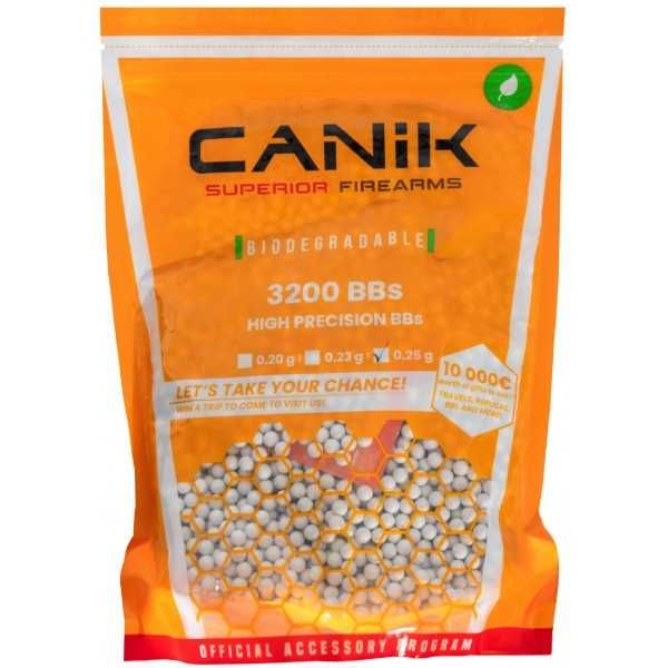 Bile airsoft teflon Canik Bio 0.25 gr albe