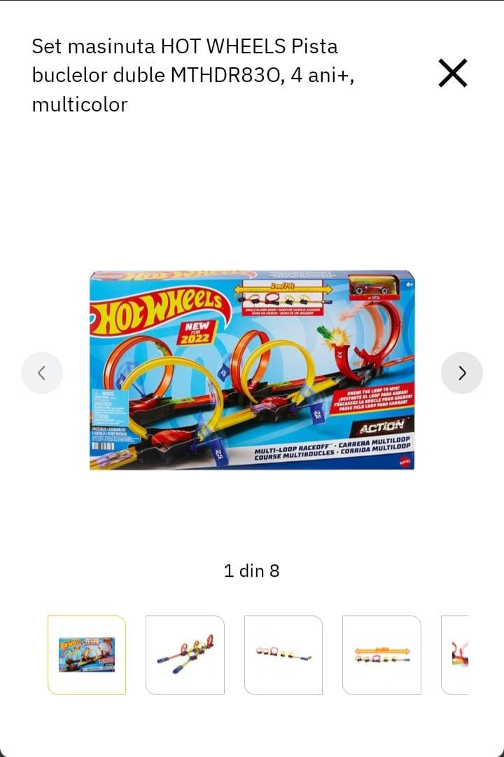 Set circuit mașinuțe hot wheels