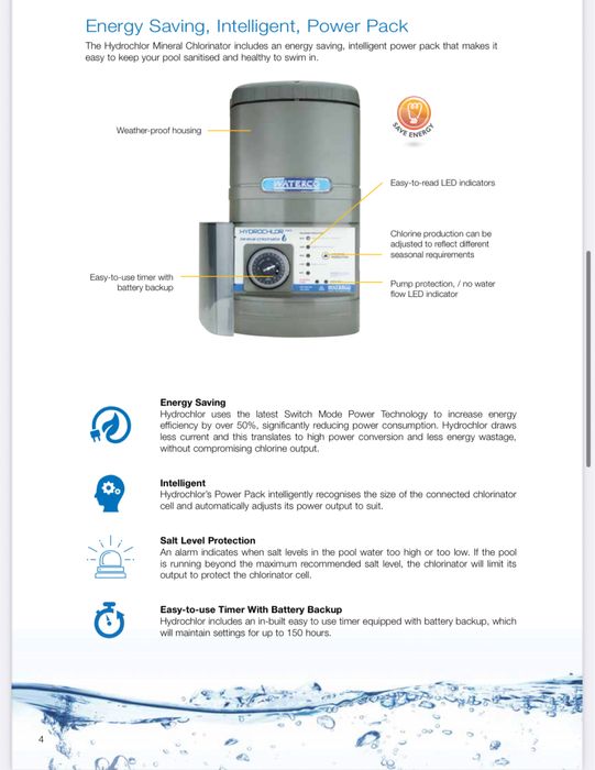 Salinizator/Electrolizor piscina Waterco Hydrochlor MK3 >60m3