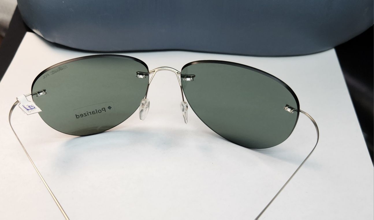 Слънчеви очила Silhouette Titan хром-зелени  / Б21/ /